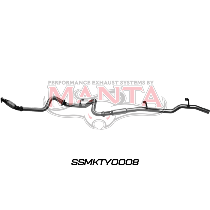 Manta VDJ79 V8 S/Cab Ute 3in NO Cat With Hotdog Exhaust