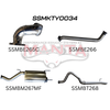 Manta HDJ100 4.2L Td Wagon 3in Centre Muffler & Rear Tail