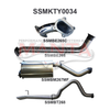 Manta HDJ100 4.2L Td Wagon 3in Centre Muffler & Rear Tail