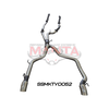 Manta VDJ200 3in Dual NO Cat, NO Muffler, Exit L & R