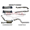 Manta VDJ200 3in Dual With Cat & Muffler, 4in Exit