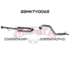 Manta Toyota Hilux 150 4.0L V6 2.5in Cat Back Exhaust