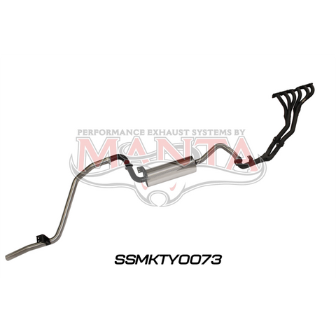Manta Landcruiser FZJ80 4.5L Extractors & 2.5in Full