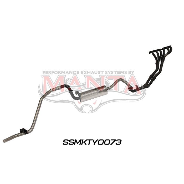 Manta Landcruiser FZJ80 4.5L Extractors & 2.5in Full