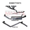 Manta Landcruiser FZJ80 4.5L Extractors & 2.5in Full