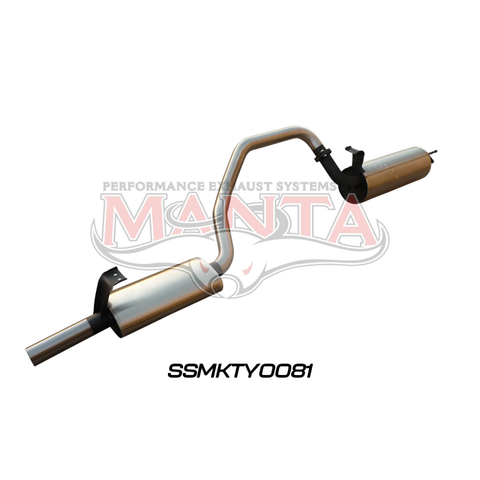 Manta HZJ, FZJ105 2.5in off Extractors Muffler/Muffler