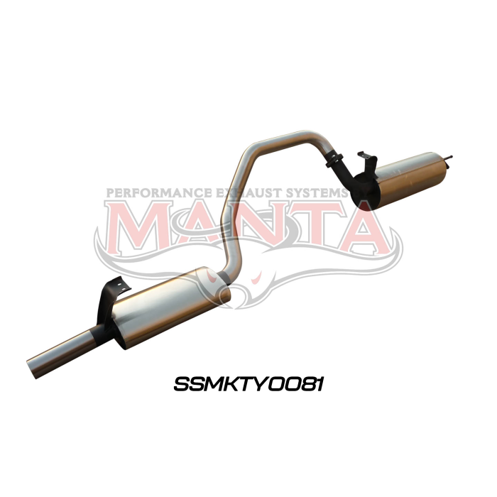 Manta HZJ, FZJ105 2.5in off Extractors Muffler/Muffler
