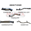 Manta VDJ79 V8 Ute 3in With Cat & Hotdog DPF Exhaust