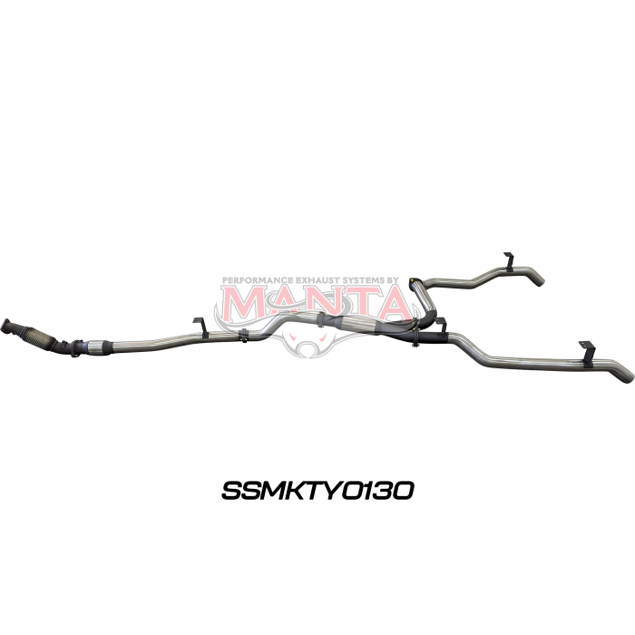 Manta VDJ79 V8 Ute Dual 3in With Cat & Hotdog DPF Exhaust