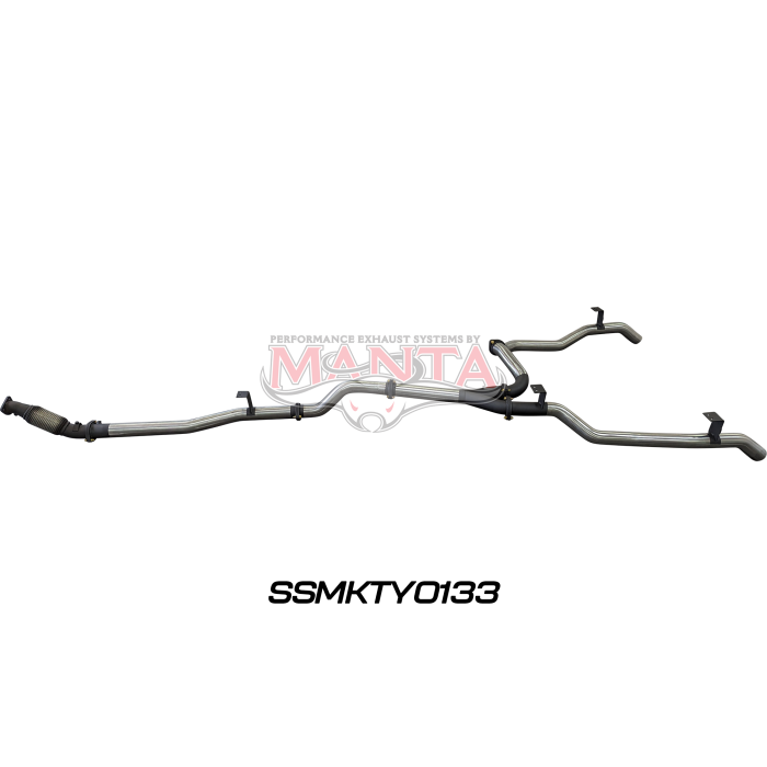 Manta VDJ79 V8 Ute Dual 3in NO Cat, WOM DPF Exhaust