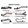 Manta VDJ79 V8 Ute Dual 3in NO Cat, WOM DPF Exhaust