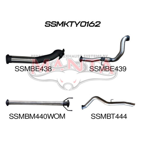 Manta Hilux KZN165R 3.0L TD 3 With Pipe only Exhaust