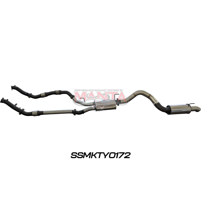 Manta VDJ200 DPF 3in Dual With Cat & Muffler 4in Tailpipe