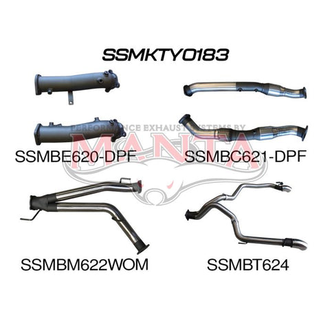 Manta Toyota Landcruiser VDJ200 V8 DPF 3in Dual Turbo