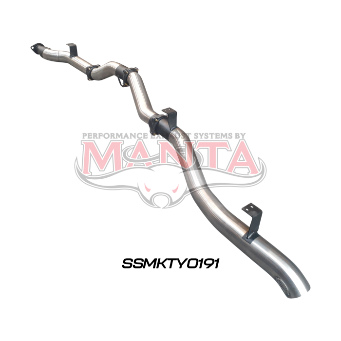 Manta VDJ79 V8 4.5L TD, Ute 2016 To Current, 4in Single