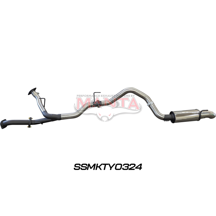 Manta VDJ200 2.5in Dual DPF Back To Single 3In, With Rear