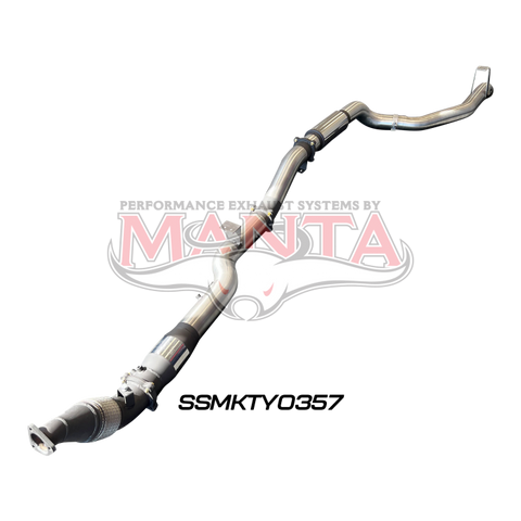 Manta VDJ79 Single & Dual Cab Ute 4in Turbo Back for