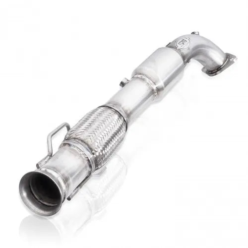 Stainless Works 2016-18 Ford Focus RS 3in High-Flow Cats Downpipe Factory Connection — fits Ford Focus Gen 3