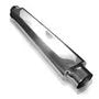 Stainless Works Smooth Oval Muffler - 24in Long 2 1/2in ID Inlets Both Ends (image 2)