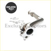 Shiny chrome stainless steel exhaust manifold with gaskets and hardware for mazda miata na 1.6l 1990-1993