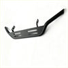 Black metal step bar with two mounting brackets and rectangular cutouts for mazda bt-50 2012-2020 nudge bar