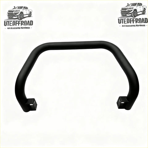 Black curved stainless steel nudge bar front bumper guard with mounting brackets for mitsubishi triton 2015-2018 matte black