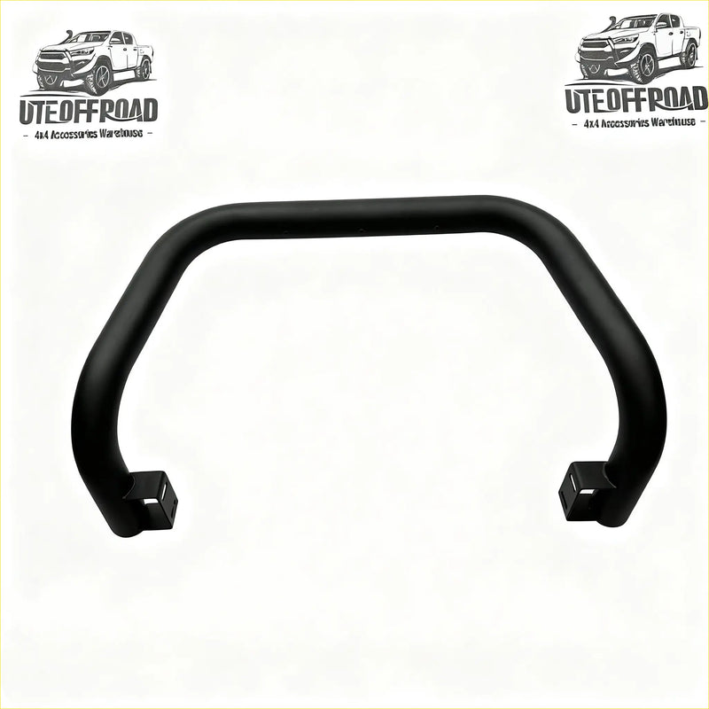 Black curved stainless steel nudge bar front bumper guard with mounting brackets for mitsubishi triton 2015-2018 matte black