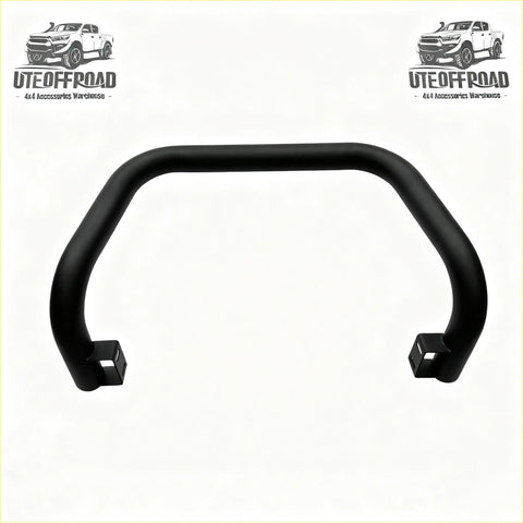 Black curved stainless steel nudge bar with mounting brackets for nissan navara d40 2005-2015 thai model