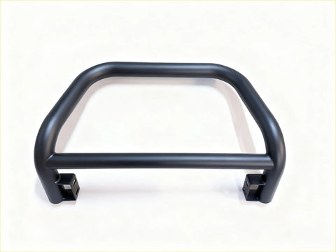 Black matte stainless steel nudge bar for nissan navara d40 2005-2015 with curved bars and mounting brackets