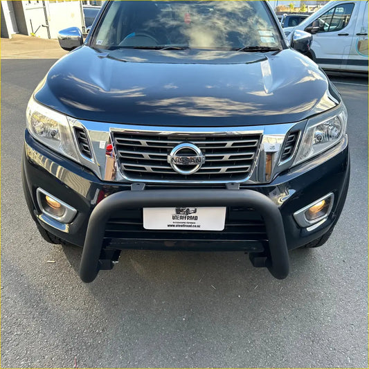Stainless Steel Nudge Bar Nissan Navara NP300 2015-2020 Matte Black W2