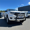 White ford ranger with black stainless steel nudge bar perfect for ranger px1 px2 px3 2012-2021 and everest