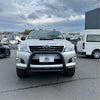 Silver toyota hilux with matte black stainless steel nudge bar and black front bumper guard 2005-2015 model
