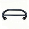 Black metal front bumper guard with curved design and mounting brackets for stainless steel nudge bar toyota hilux 2018-2020