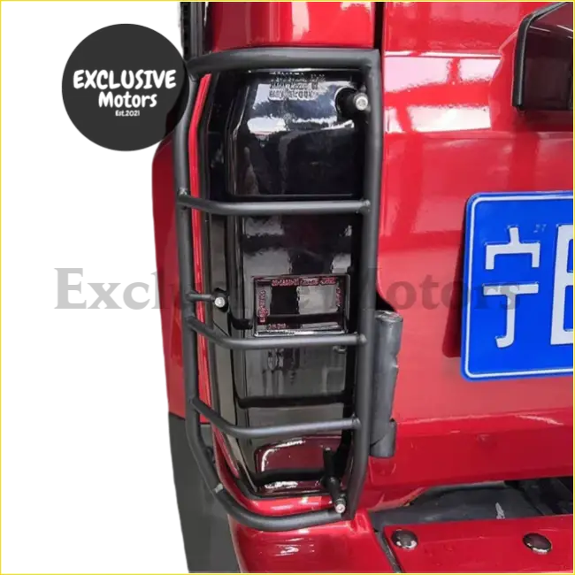 Stainless Steel Tail Light Cover for Toyota Land Cruiser - black - Lights