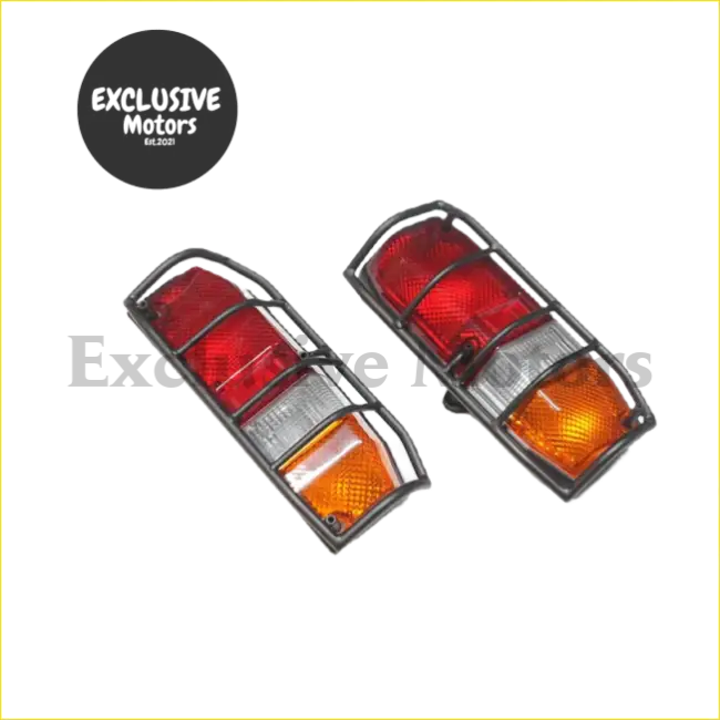 Stainless Steel Tail Light Cover for Toyota Land Cruiser - black - Lights