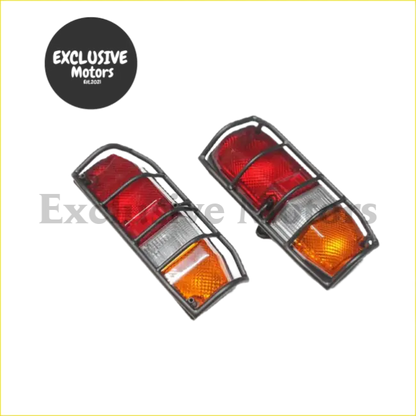 Stainless Steel Tail Light Cover for Toyota Land Cruiser - black - Lights