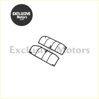 Stainless Steel Tail Light Cover for Toyota Land Cruiser - black - Lights