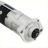 Starter for mitsubishi plgr with silver and black metallic finish and visible gear for kubota m6800 m8200 m8540