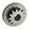Silver metallic starter idler gear with star-shaped center cutout and teeth for suzuki ozark 250 ltf250 reduction