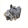 Gray metallic automotive starter motor with cylindrical housing gear assembly and flange for toyota hilux kun26 1kd-ftv diesel