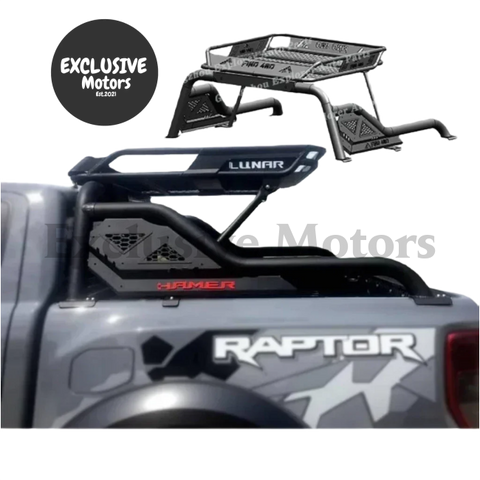 Ford Ranger, Toyota Hilux Revo Steel Roll Bar with Basket (4x4)