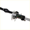 Black digital caliper measuring 18.8 mm metallic steering center drag link for Nissan Big-M 1990-1999