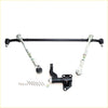 Black and silver steering center rebuild kit with ball joints tie rods and bracket for nissan crew cab 1998-2004