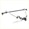 Black and silver metal steering center rebuild kit with linkage parts for Nissan crew cab 1998-2004