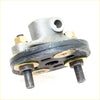 Gray metallic steering column coupling with black rubber gasket and brass bolts for toyota hilux ln rn yn 1983-1988
