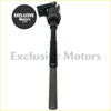 Black steering column shaft for Toyota Hiace Regius and Ace with textured grip and metallic joint 2004-2011