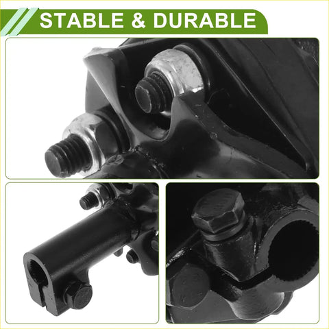 Black metal universal joint with threaded bolts and hex nuts for steering column shaft toyota tacoma 1997-2004