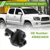 Black intermediate steering shaft for Toyota Tacoma 1997-2004 with metal fittings and bolts on white background
