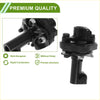 Black metal universal joint with threaded ends and bolts on steering column shaft for toyota tacoma 1997-2004