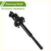 Black steering column shaft for toyota tacoma 2005-2015 with textured grip and metallic bolts on universal joint